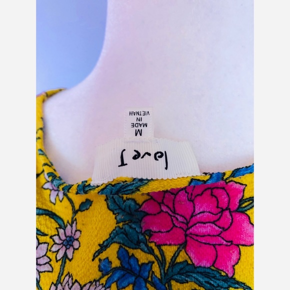 LOVE J yellow floral blouse - Picture 6 of 6